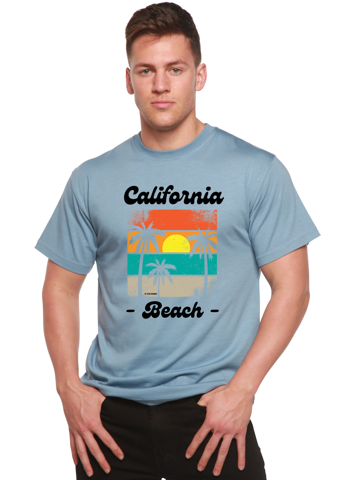 California Beach unisex bamboo graphic T-shirt – view 11