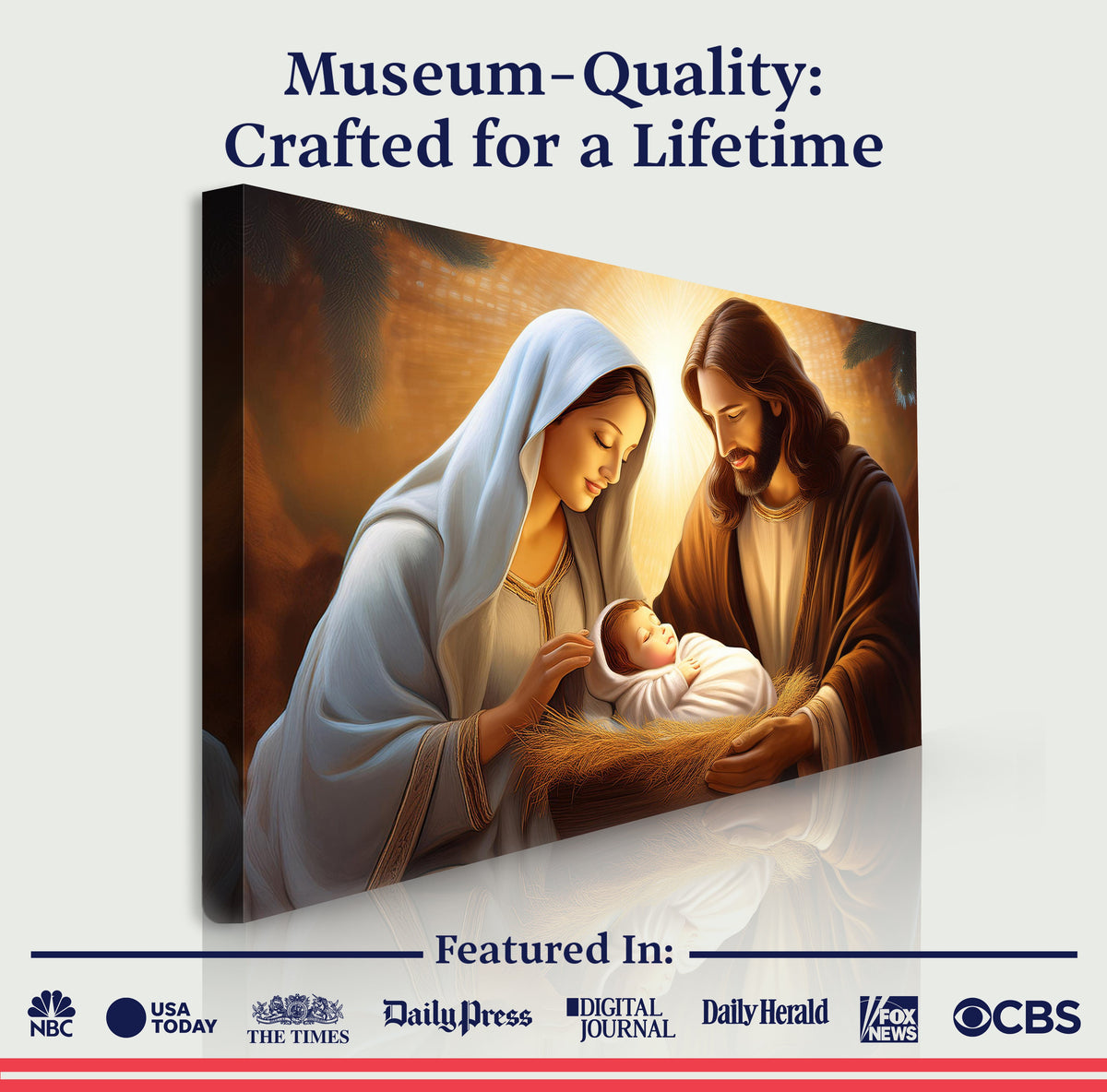 3D Faith Wall Art II canvas by Tailored Canvases, view 6
