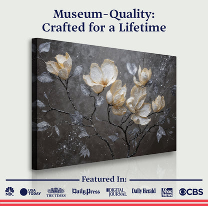Midnight Magnolias Wall Art by Tailored Canvases