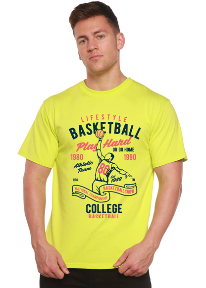 Life Style Basketball men's bamboo graphic T-shirt – view 6
