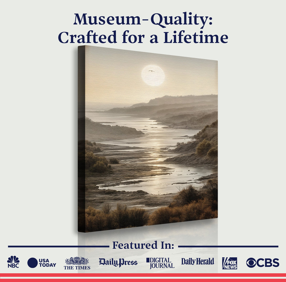 Misty Shores Coastal Impasto Wall Art by Tailored Canvases