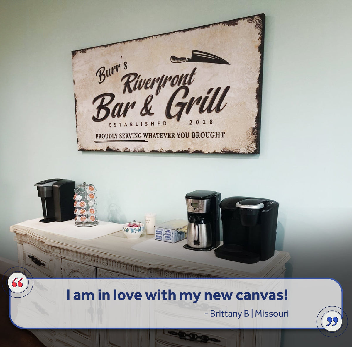 Backyard Bar & Grill Sign XVI by Tailored Canvases