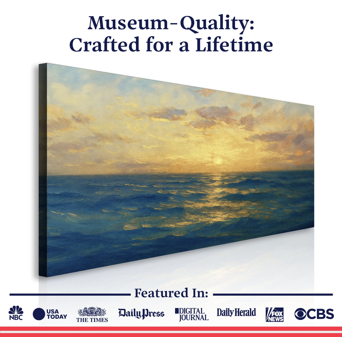 Waterscape Abstract Wall Art VII by Tailored Canvases