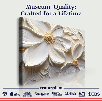 3D Minimalist Flower Wall Art II canvas by Tailored Canvases, view 6