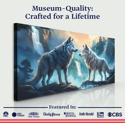 3D Wolves Wall Art IV canvas by Tailored Canvases, view 6