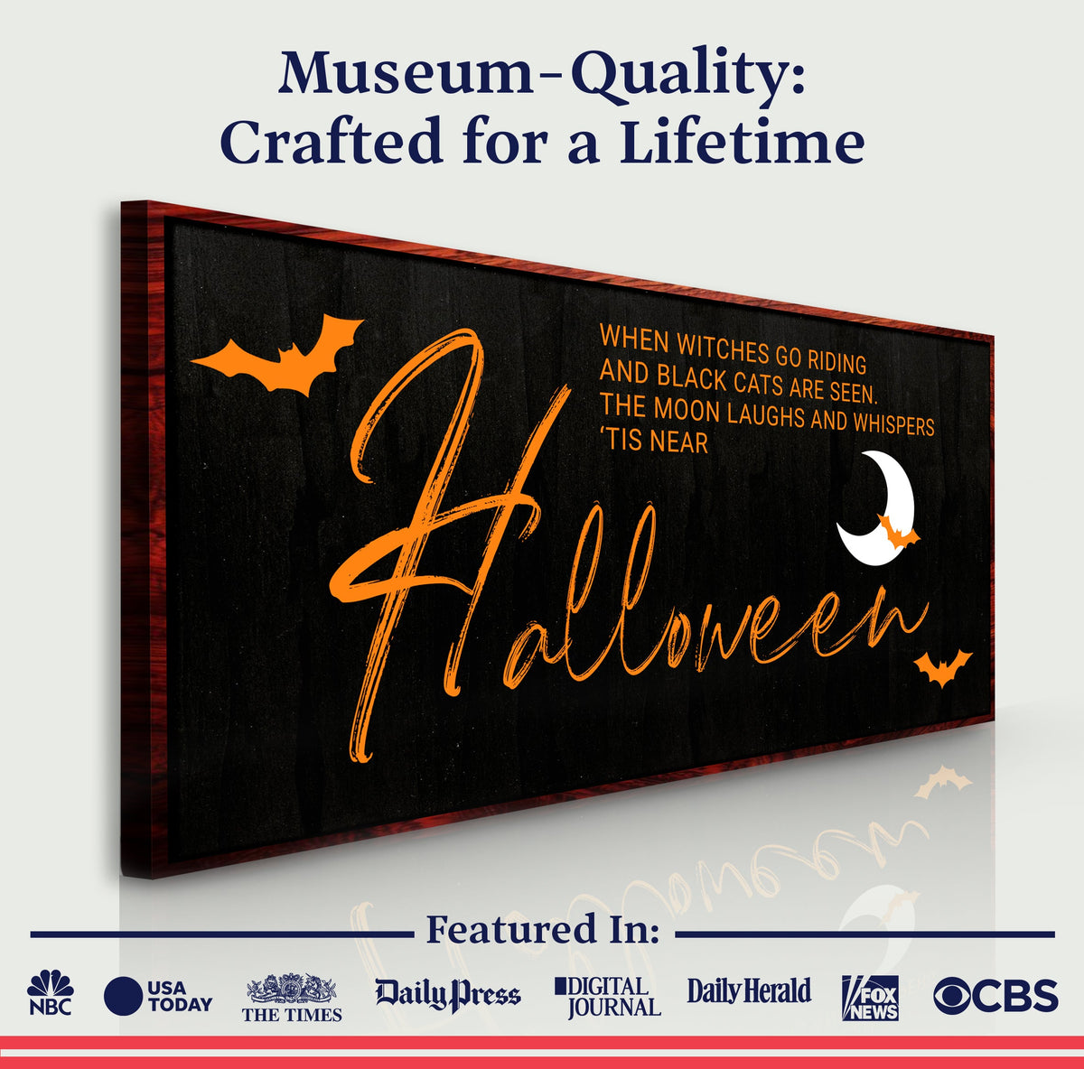 When Witches Halloween Wall Sign by Tailored Canvases