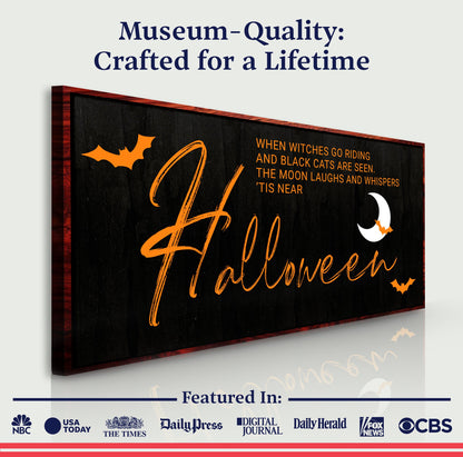 When Witches Halloween Wall Sign by Tailored Canvases