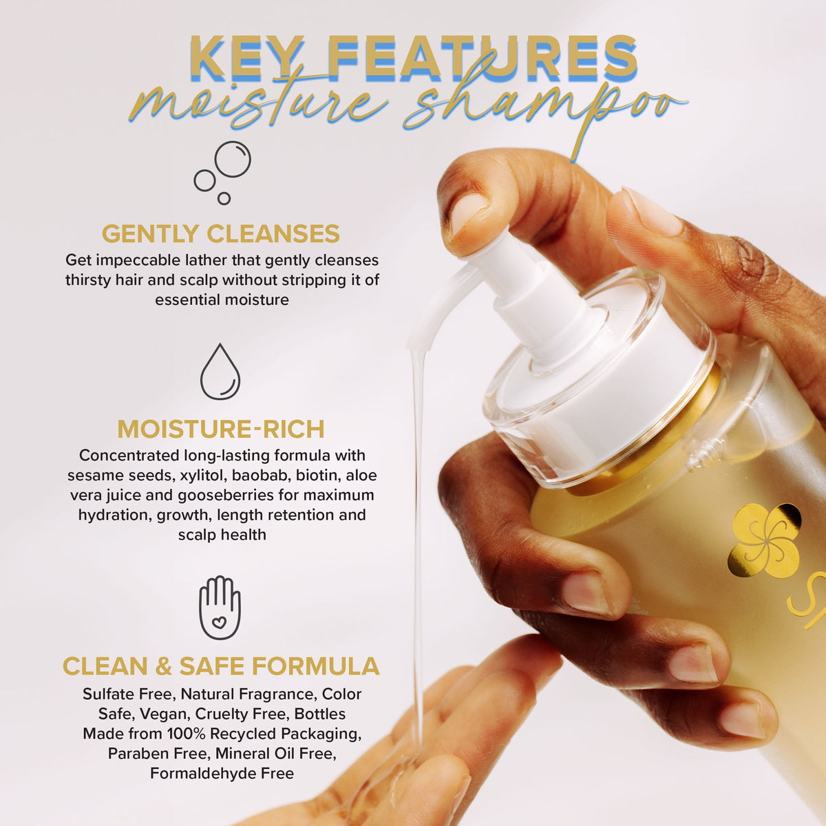 LENGTH₂O™ Aquaholic™ Moisture Shampoo by Shedavi