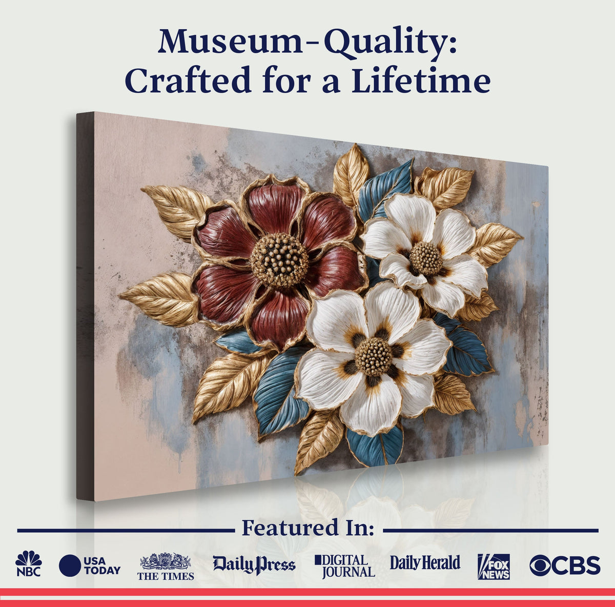 Floral Symphony Wall Art II by Tailored Canvases