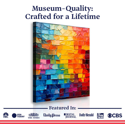 Spectrum Mosaic Wall Art by Tailored Canvases