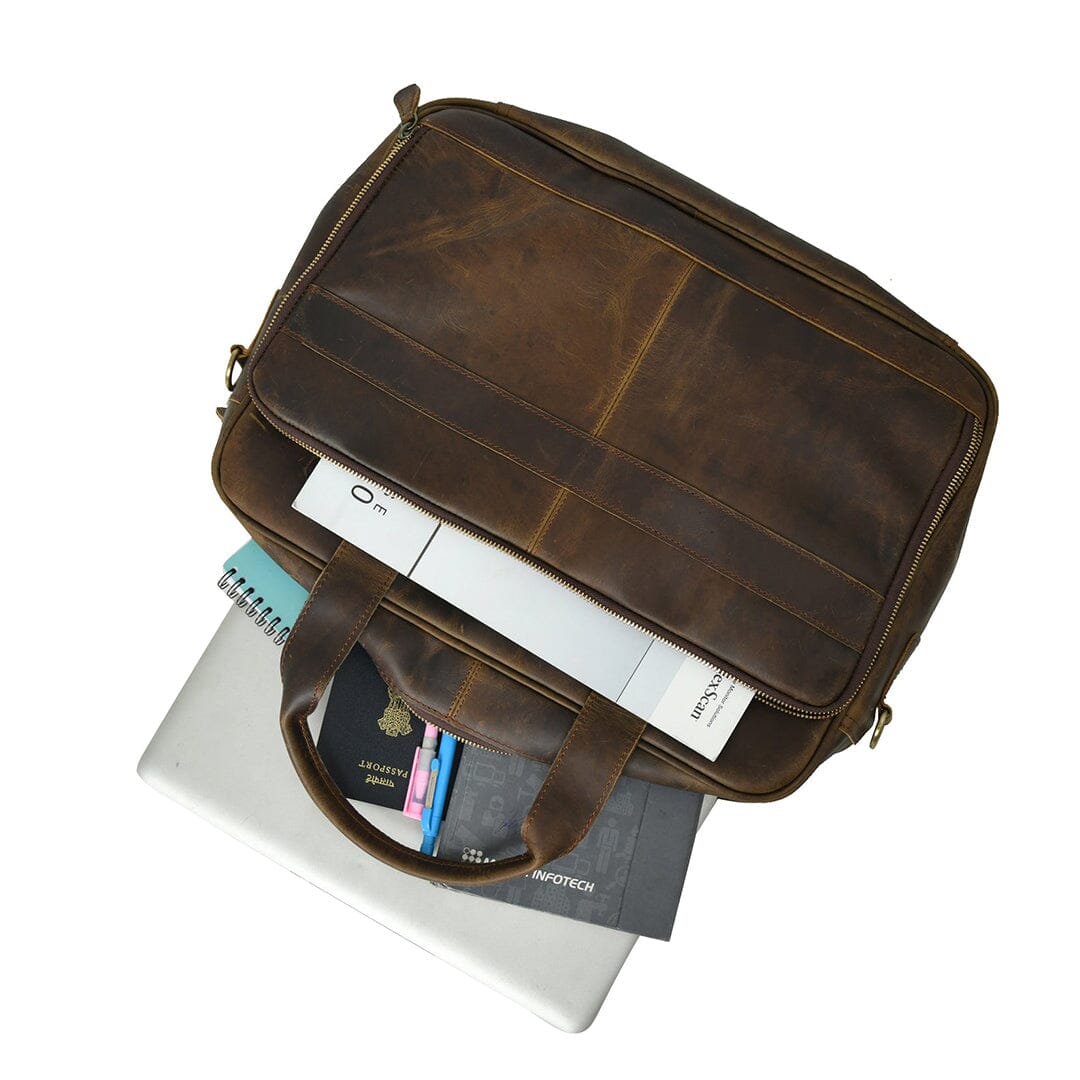 Hudson Office Briefcase by Classy Leather Bags