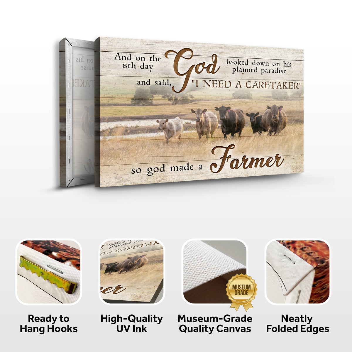 On The 8th Day God Made A Farmer Sign III by Tailored Canvases