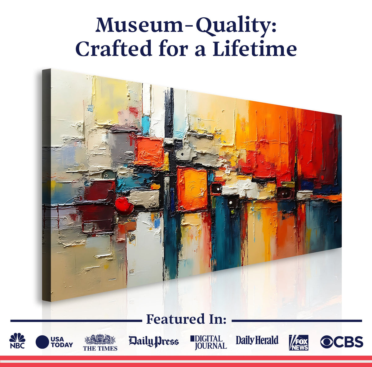 Colorful Abstract Wall Art II by Tailored Canvases
