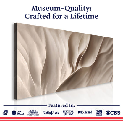 Soft Waves of Elegance Wall Art by Tailored Canvases