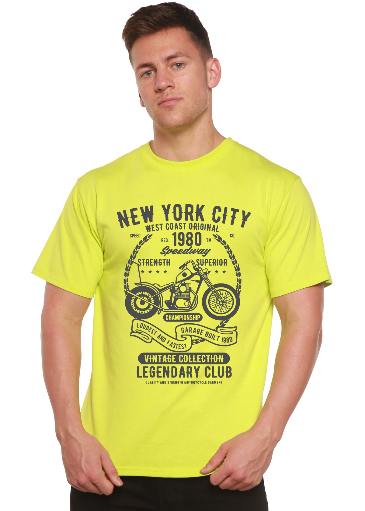 New York City men's bamboo graphic T-shirt – view 3