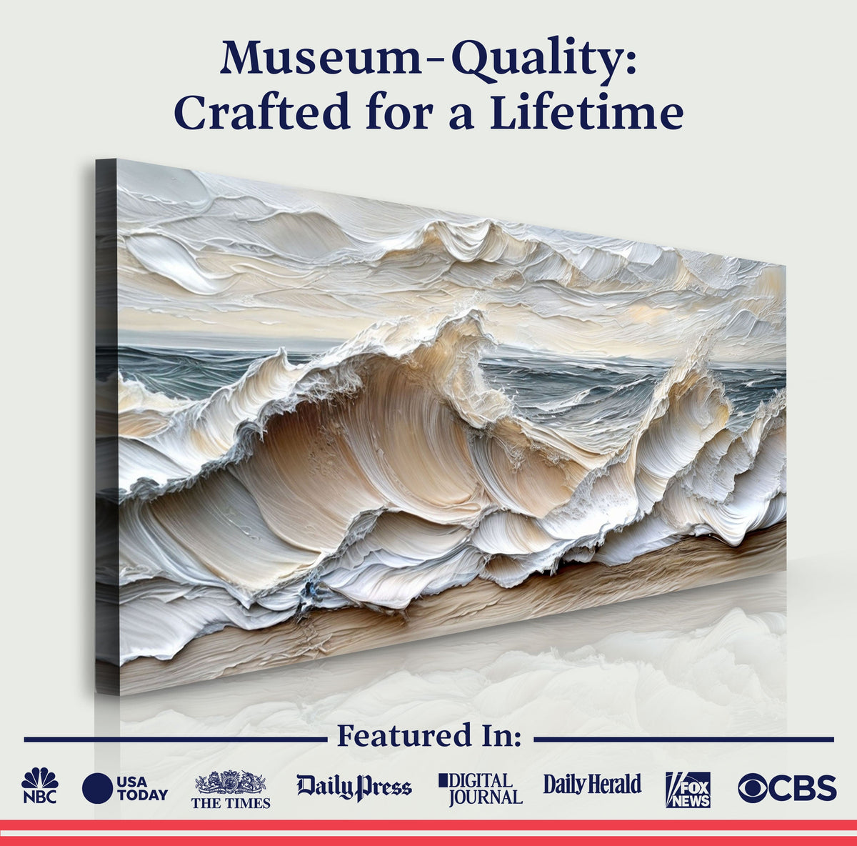 Ocean Waves Wall Art by Tailored Canvases