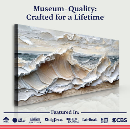 Ocean Waves Wall Art by Tailored Canvases