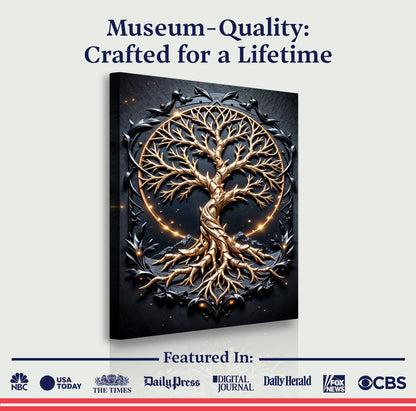 3D Celtic Tree of Life Wall Art II canvas by Tailored Canvases, view 6