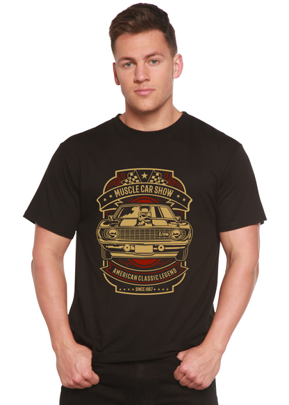Muscle Car Show men's bamboo graphic T-shirt – view 3