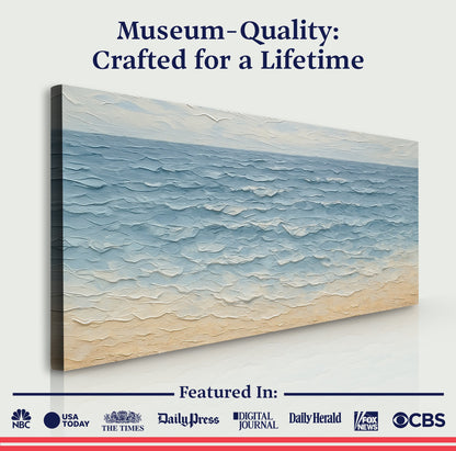 Serene Ocean Wave Coastal Wall Art VI by Tailored Canvases