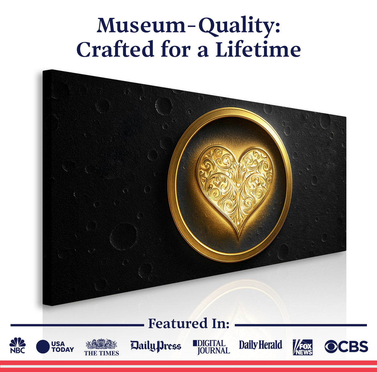 Heart Eclipse Wall Art by Tailored Canvases