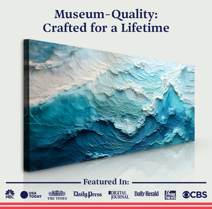 Blue Ocean Coastal Wall Art II by Tailored Canvases