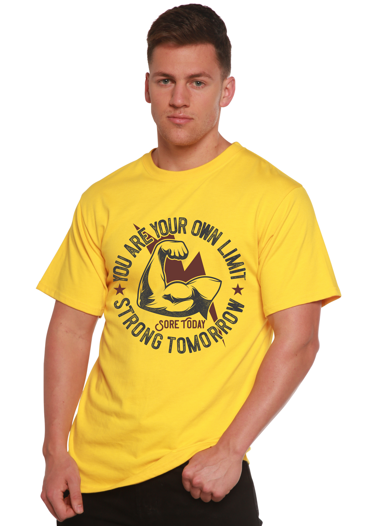Strong Tomorrow men's bamboo graphic T-shirt – view 7