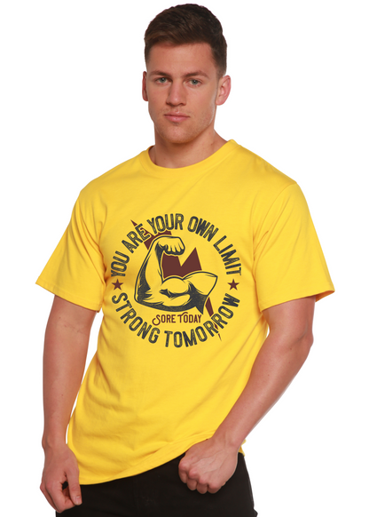 Strong Tomorrow men's bamboo graphic T-shirt – view 7