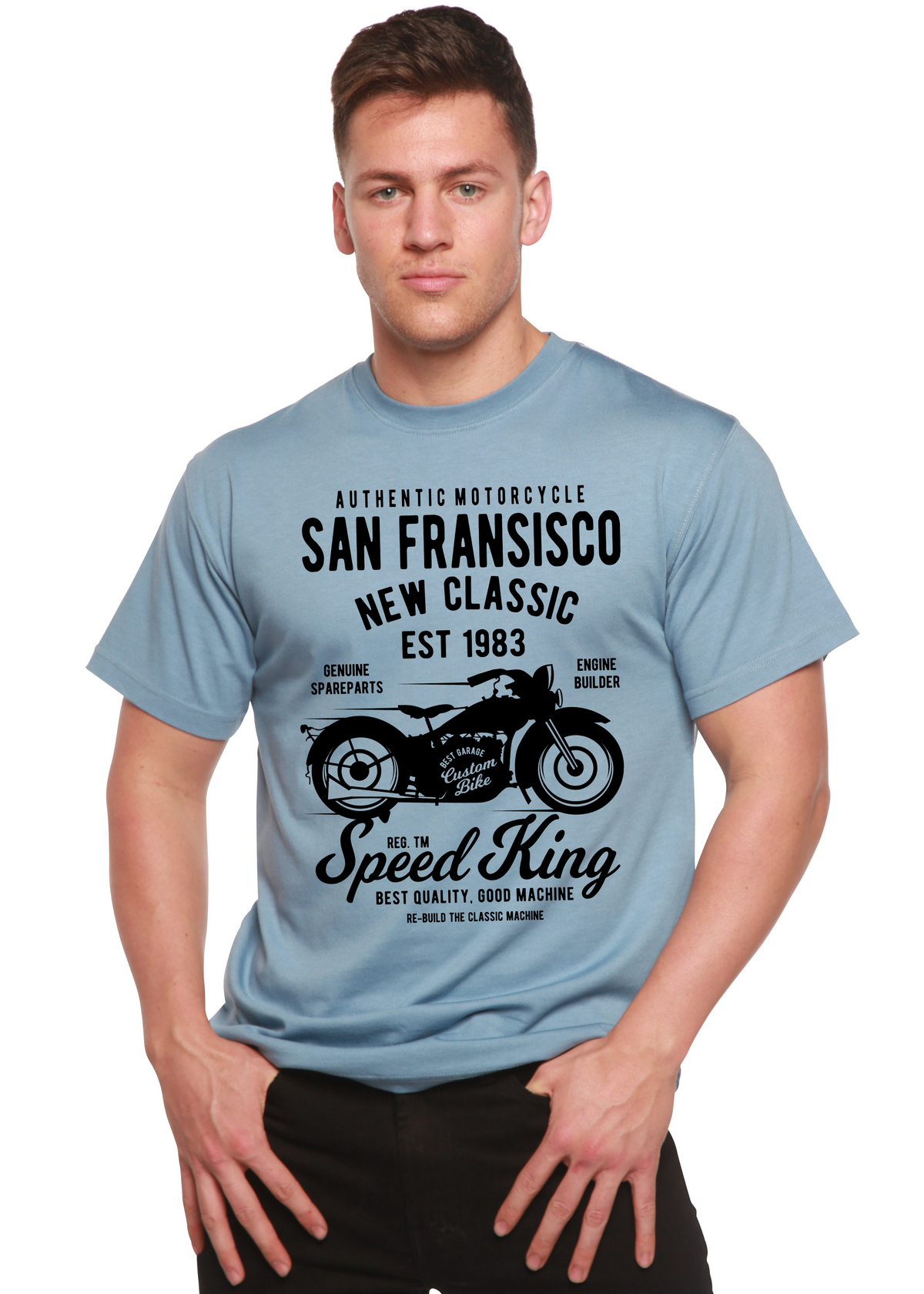 San Francisco men's bamboo graphic T-shirt – view 4