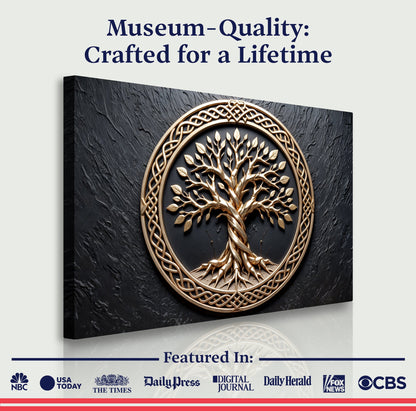 3D Celtic Tree of Life Wall Art V canvas by Tailored Canvases, view 6