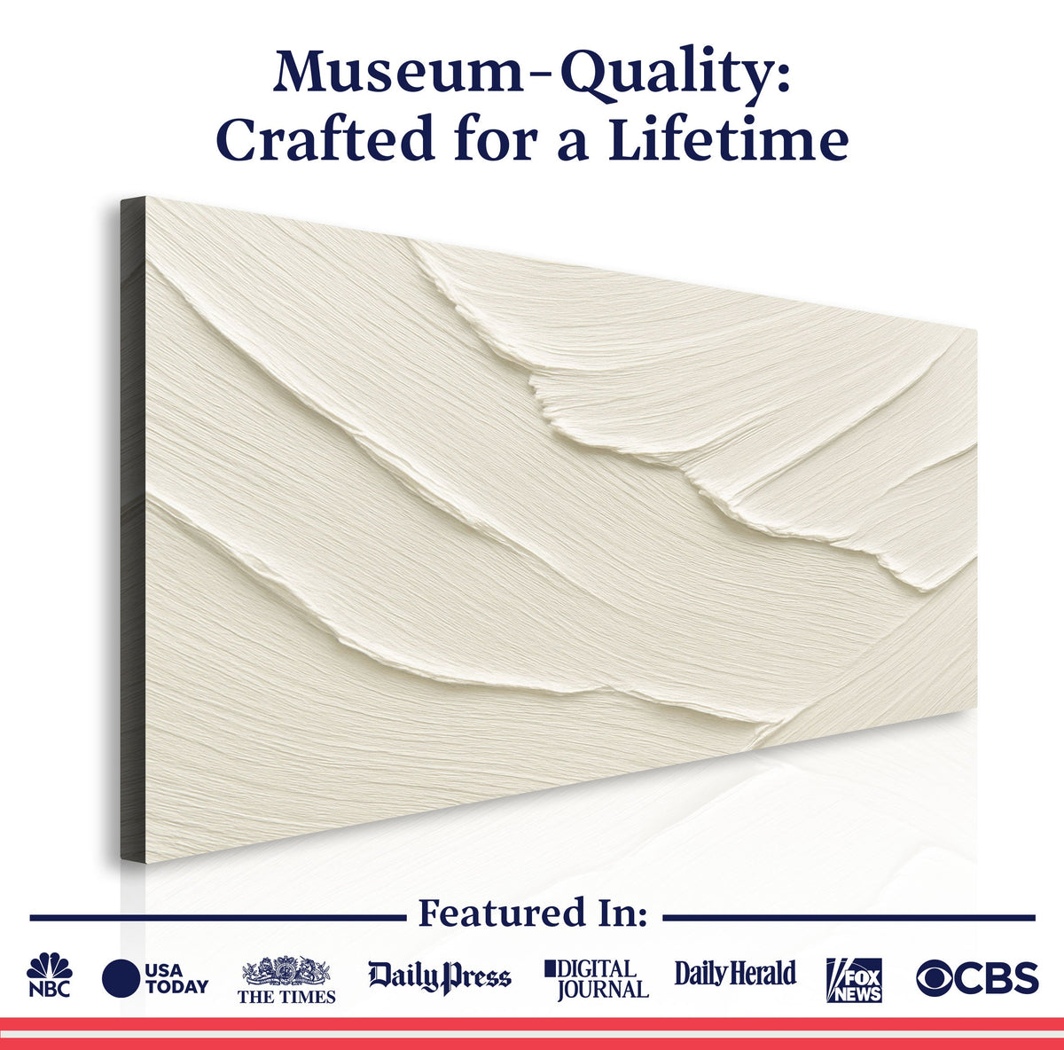 Abstract Minimalist Wave Wall Art II by Tailored Canvases