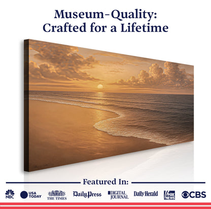 Beach Shoreline Coastal Wall Art VIII by Tailored Canvases