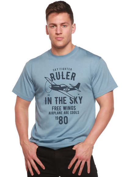 Ruler in the Sky men's bamboo graphic T-shirt – view 2