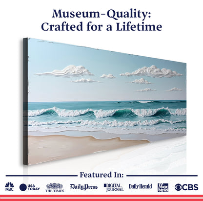 Serene Ocean Wave Coastal Wall Art XI by Tailored Canvases