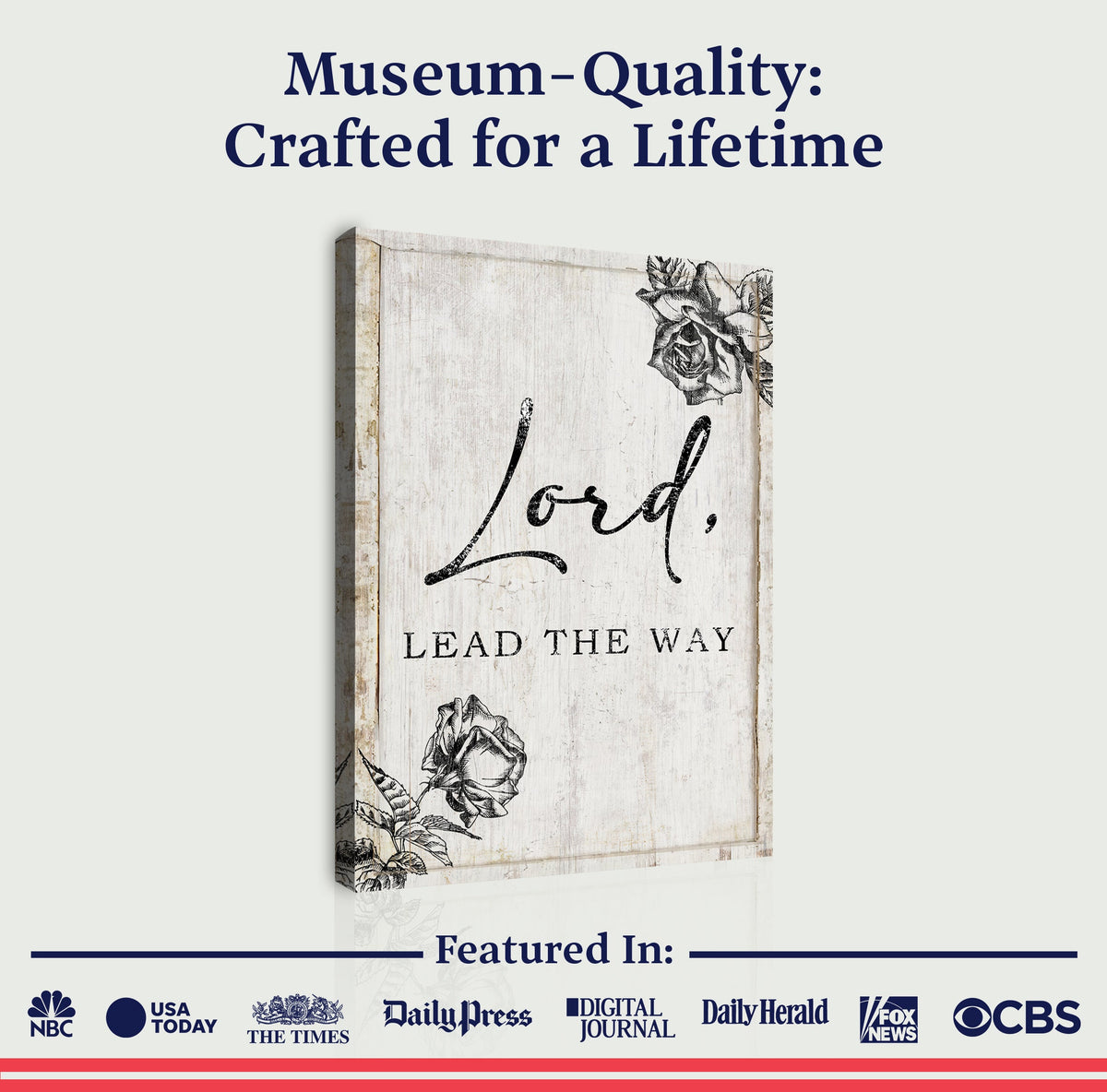 Lord Lead The Way Faith Sign by Tailored Canvases