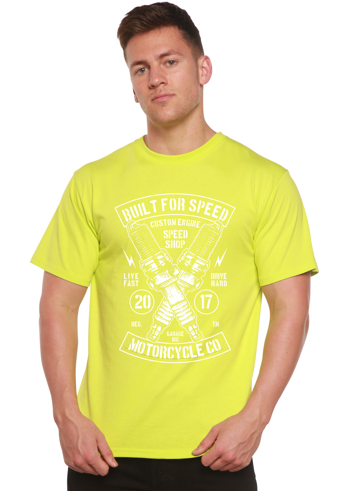 Built for Speed men's bamboo graphic T-shirt – view 8