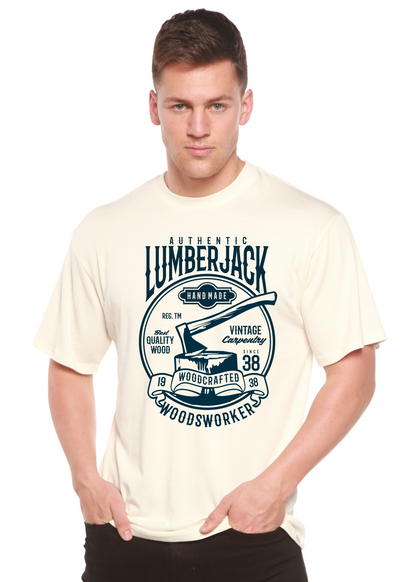 Authentic Lumberjack men's short sleeve graphic T-shirt in bamboo viscose and organic cotton