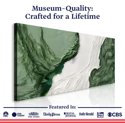 Green Rivers Abstract Wall Art V by Tailored Canvases
