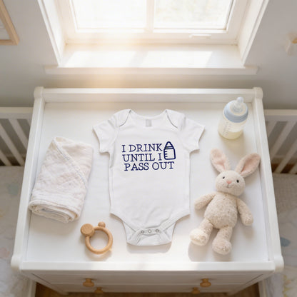 Funny Baby Boy Shirt - Newborn Baby Boy Gift - New Baby Boy Blue Outfit by Joyful Moose