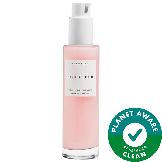 Pink Cloud Rosewater + Squalane Makeup Removing Face Wash - Vegan, Cruelty-Free, Hydrating Cleanser for All Skin Types by Beauty Care Bag