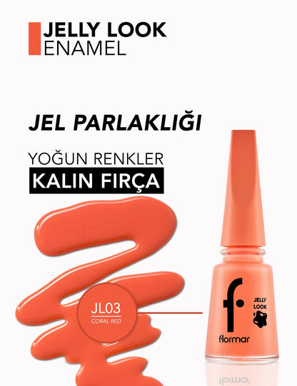 Flormar Jelly Look Nail Enamel High-Shine Gel Polish 11ml by Beauty Care Bag