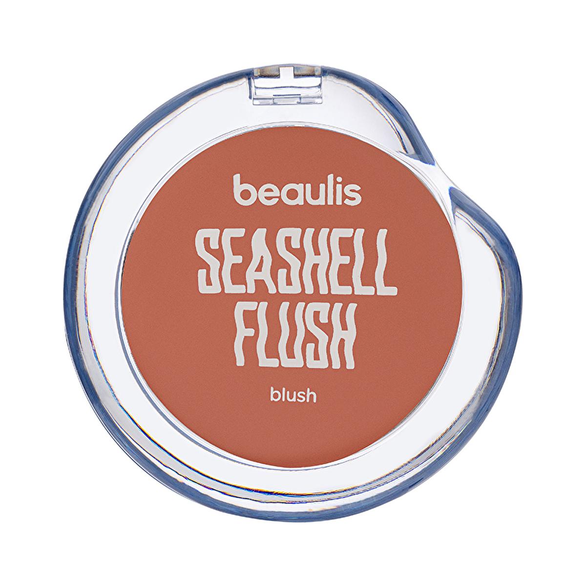 Beaulis Seashell Flush Blush - Beach Blossom: Natural Glow, Easy Blend, Healthy Color - Lightweight & Radiant Complexion by Beauty Care Bag