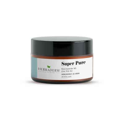 Herbaderm Moisturizing Gel Cream - Niacinamide & Zinc PCA for Acne Prone Skin, Lightweight & Non-Greasy, 1.69 fl oz by Beauty Care Bag