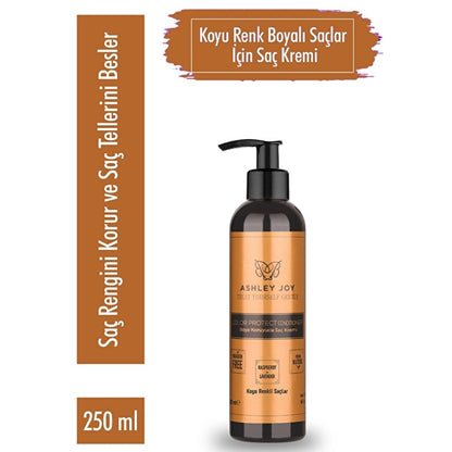 Ashley Joy Color Protecting Hair Conditioner for Dark Dyed Hair - Raspberry & Lavender - Enhances Shine & Vibrancy by Beauty Care Bag