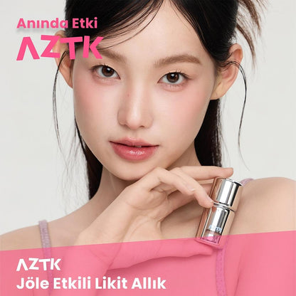 AZTK Liquid Blush Jelly Effect JC05 White Peach Milk Tea by Beauty Care Bag