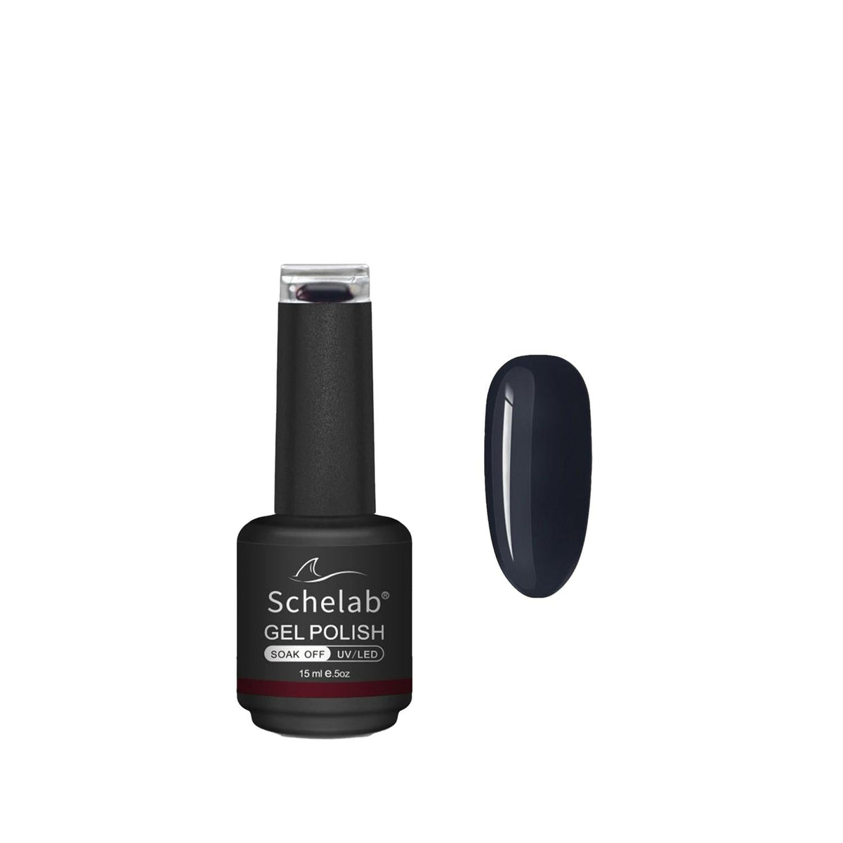 Schelab One Step Gel Asphalt Nail Polish - Long Lasting 15ml Gel Nail Polish for Durable Nail Color Finish by Beauty Care Bag