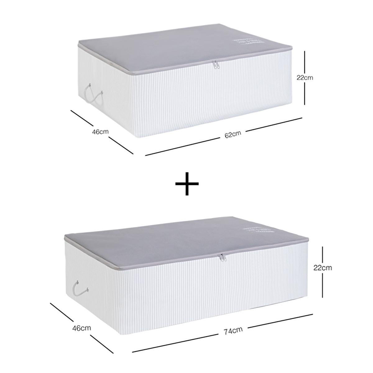 Ocean Home Storage Baskets/Set - Practical & Decorative Storage Solution for Home Textiles, 2-Piece Polypropylene Basket Set by Beauty Care Bag