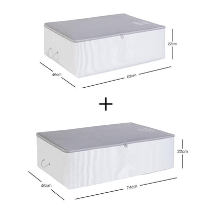 Ocean Home Storage Baskets/Set - Practical & Decorative Storage Solution for Home Textiles, 2-Piece Polypropylene Basket Set by Beauty Care Bag