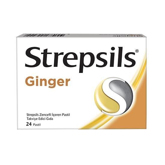 Strepsils Ginger Lozenges for Throat Comfort 24 Count by Beauty Care Bag