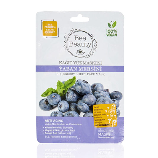 Bee Beauty Superfood blueberry hydrating sheet mask
